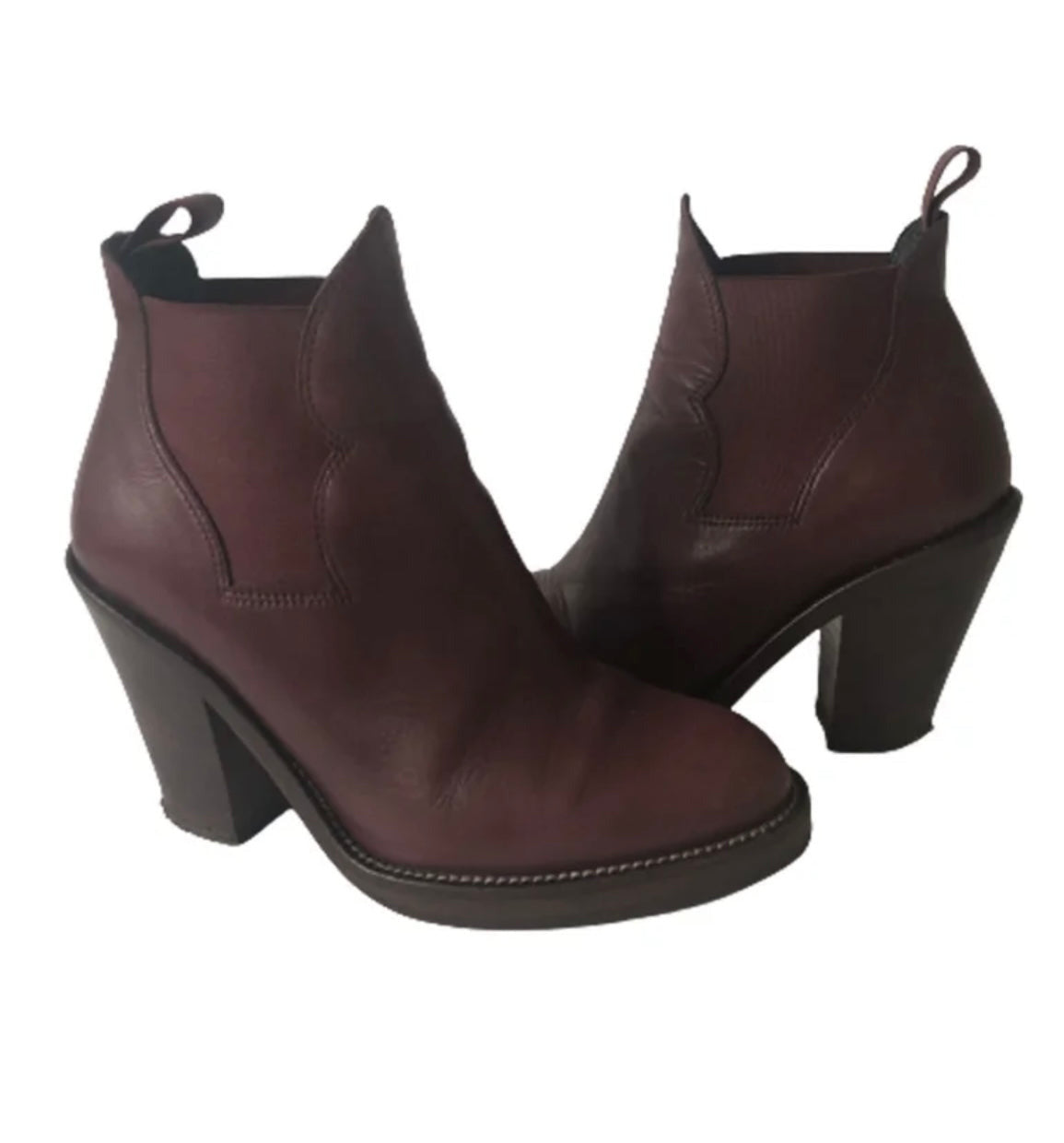 Acne Studios Star Leather Ankle Boots - Size 38