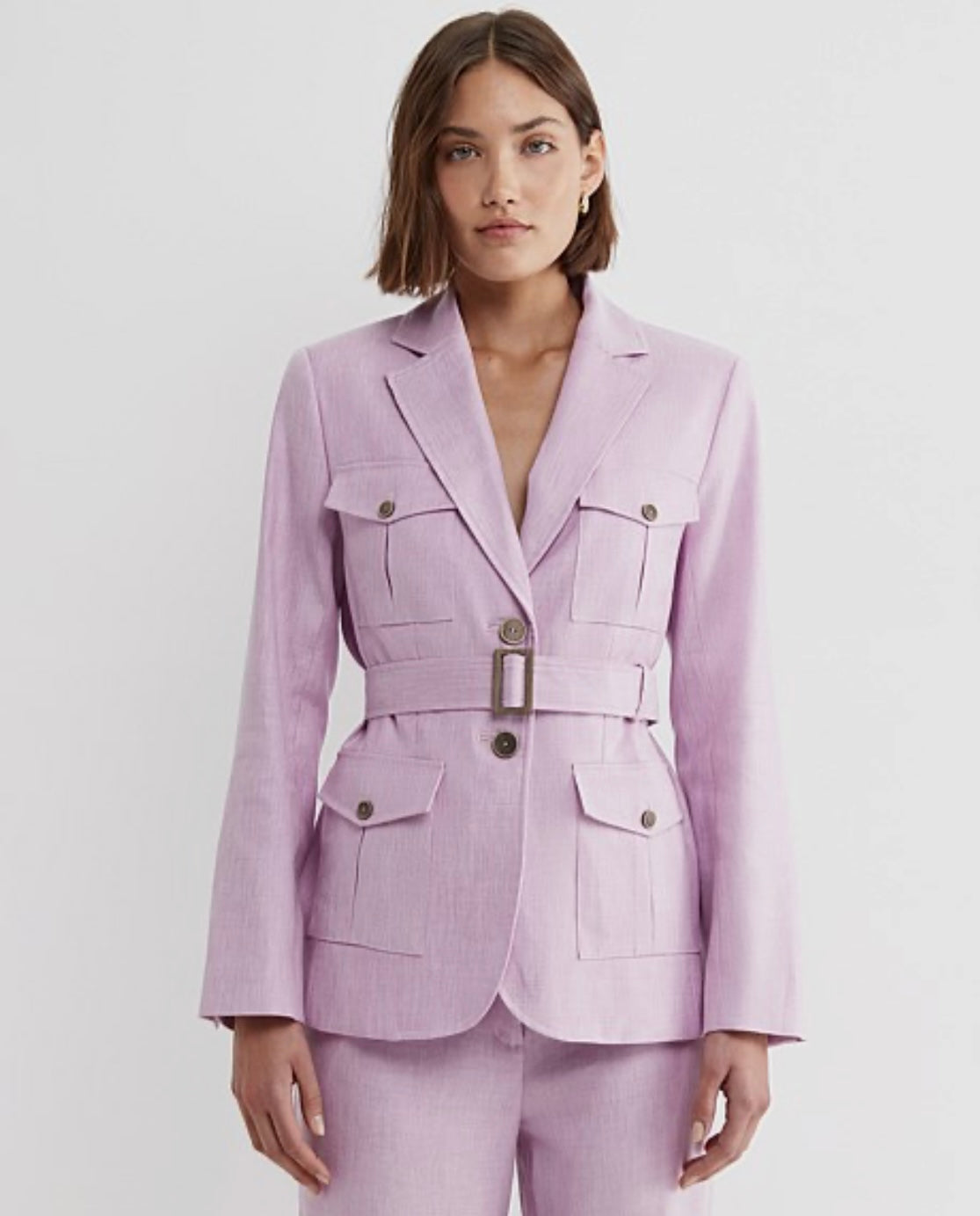 Sportscraft Lena Linen Jacket & Pants Set - Size 8