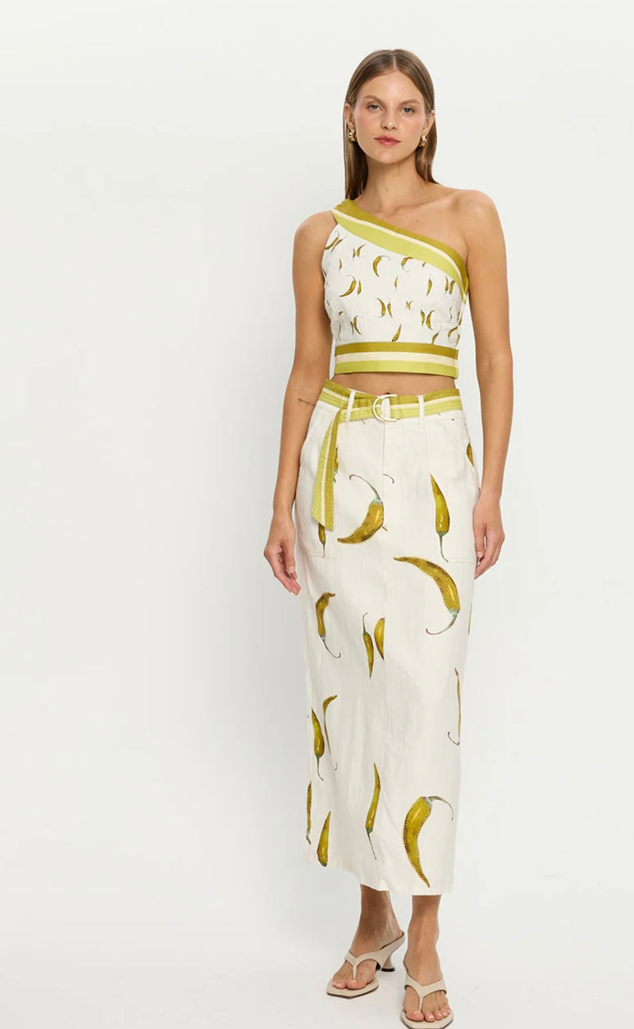 Kivari Margarita Chillie Top and Skirt Set - Size 8