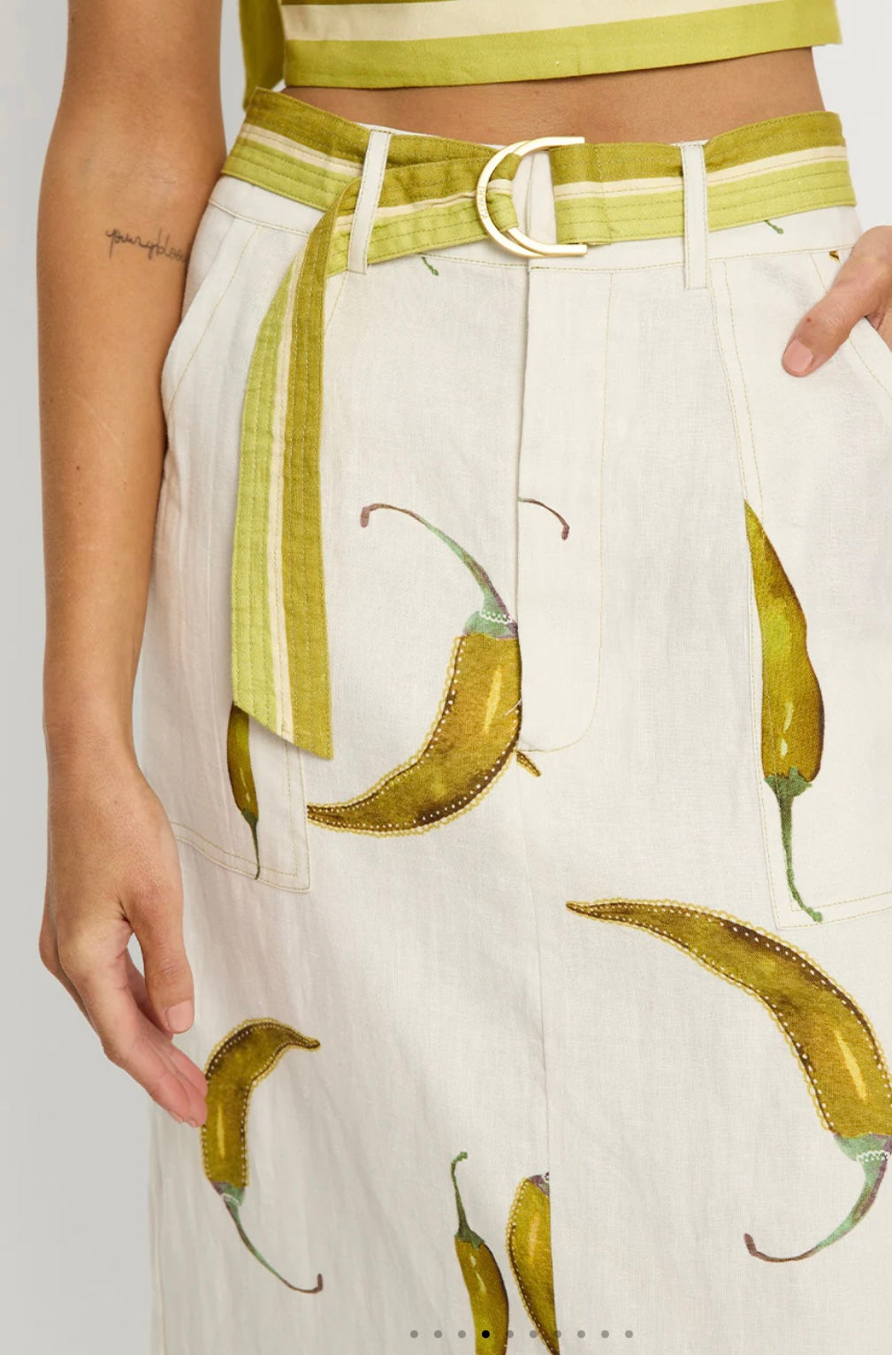 Kivari Margarita Chillie Top and Skirt Set - Size 8
