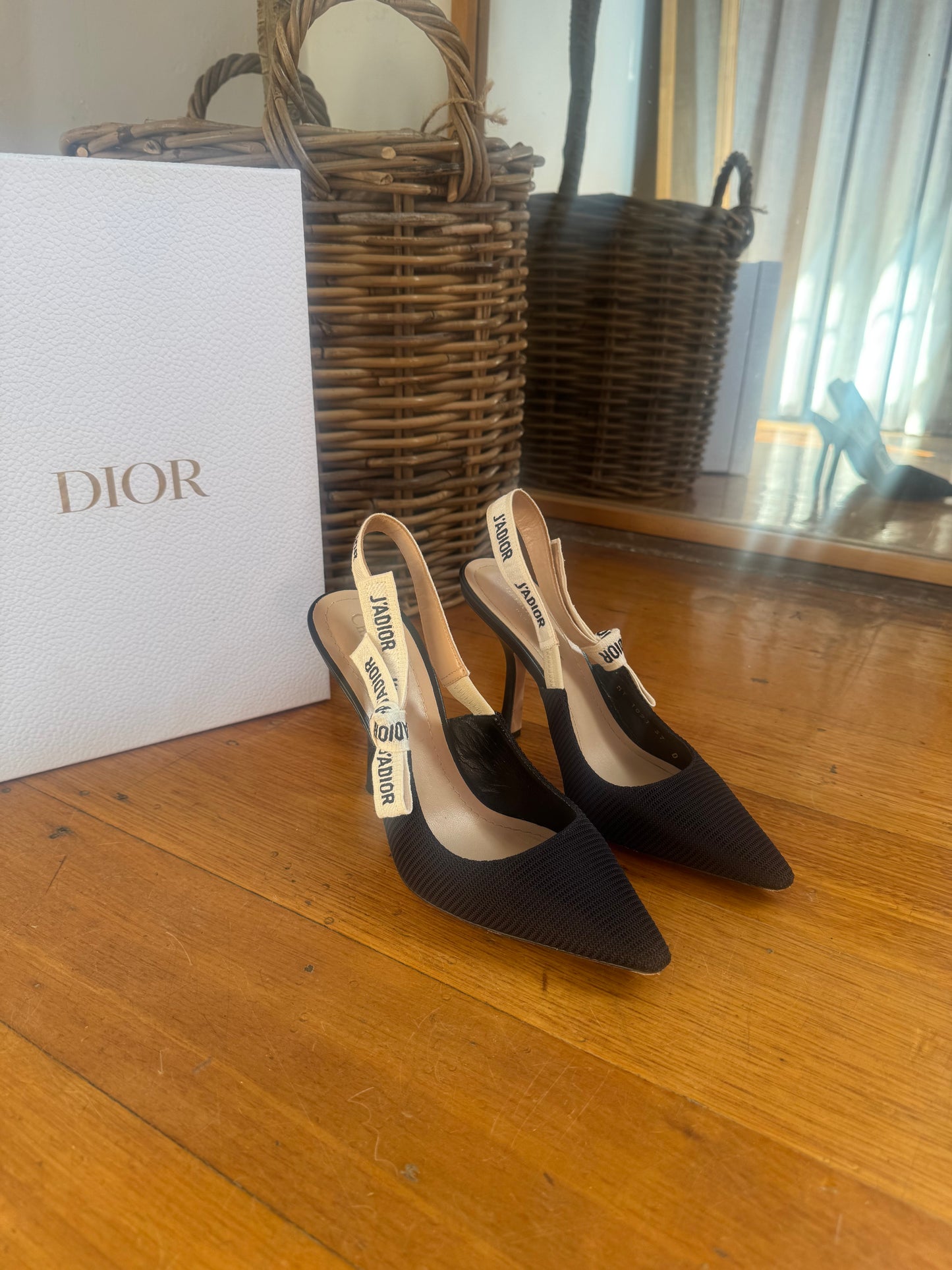 J'Adior Technical Fabric Slingback Pumps - Size 37