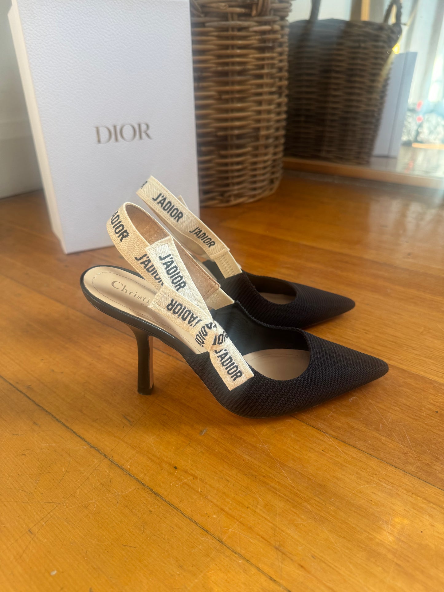J'Adior Technical Fabric Slingback Pumps - Size 37