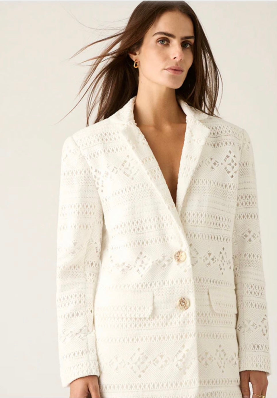 Mos the Label Daniela Textured Blazer - Size 8