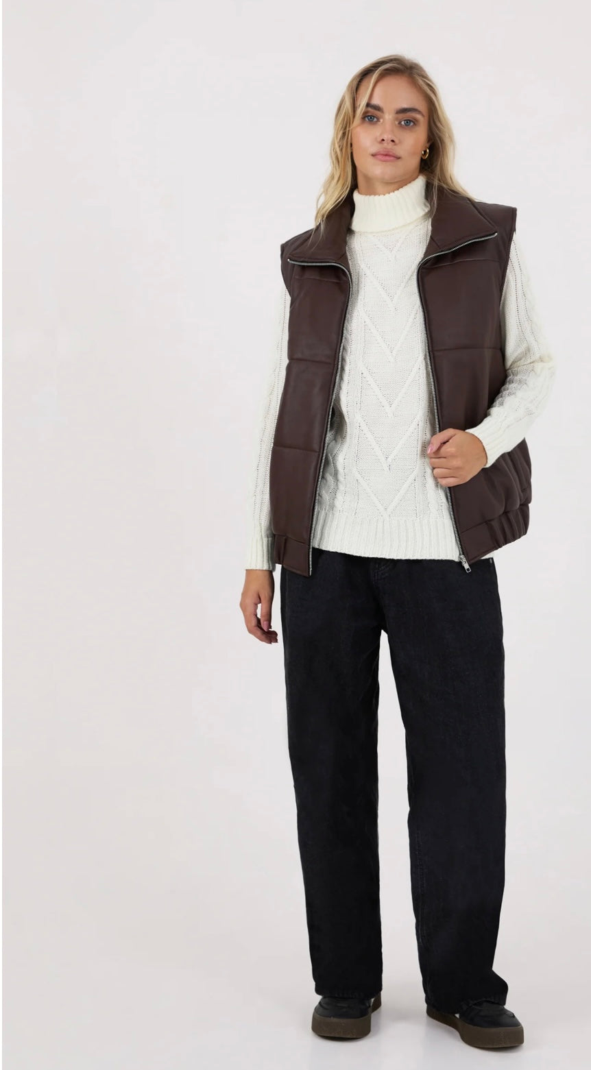 Apostl Monti Leather Vest - Size 8 (Brand New with Tags)