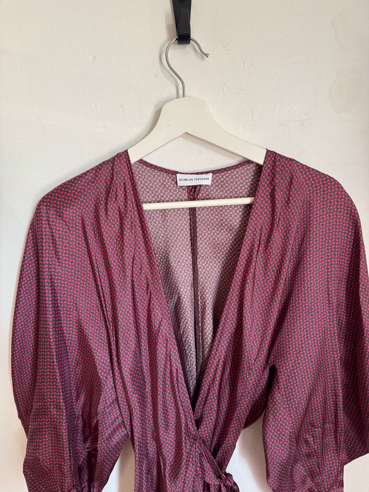 Scanlan Theodore Print Twill Wrap Dress - Size SM (Brand New with Tags)