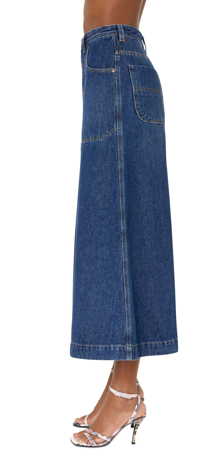 Diesel De-Albus-L A-Line Long Skirt - Size 29