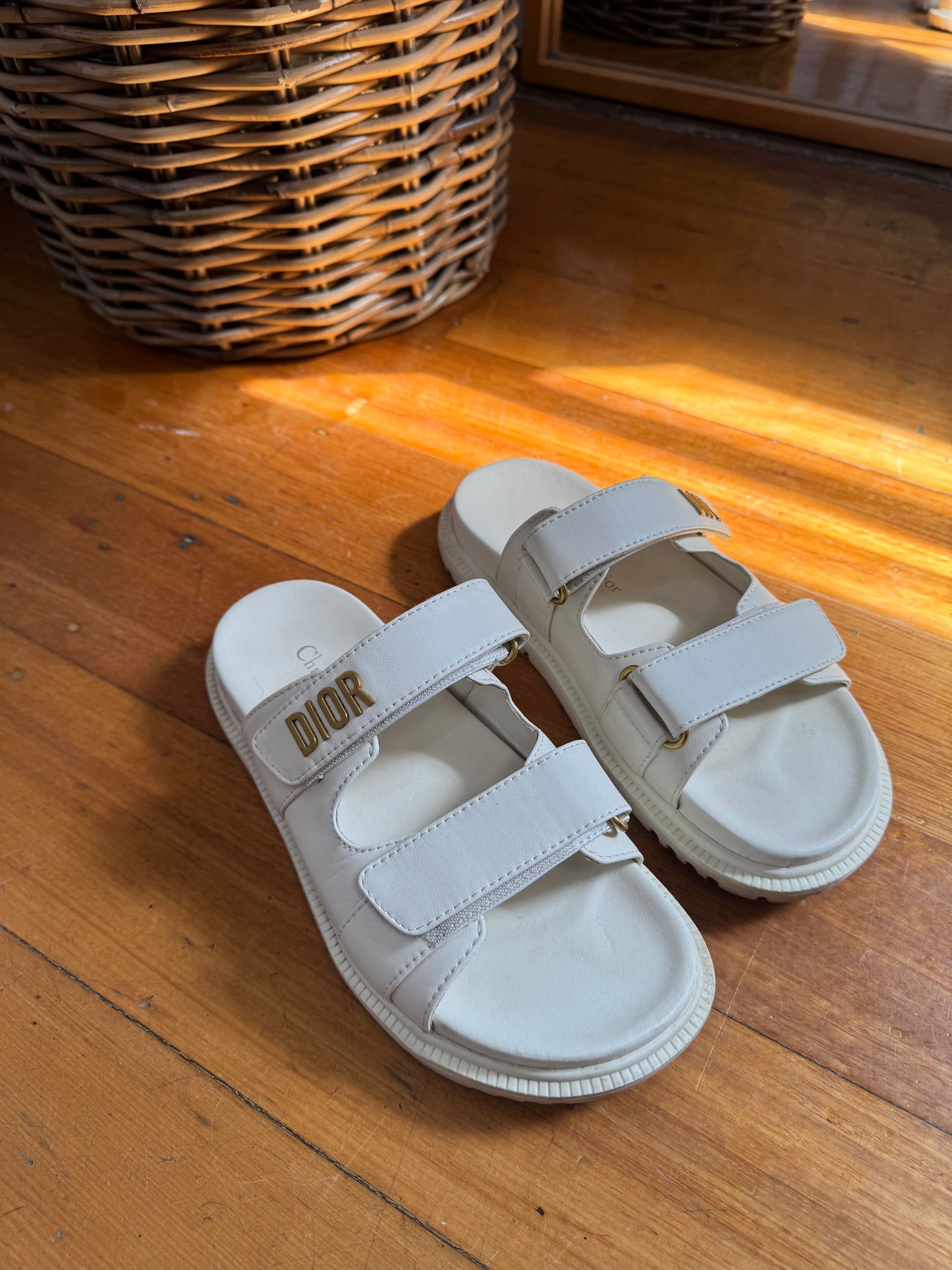 CHRISTIAN DIOR Dioract Sandals - Size 39