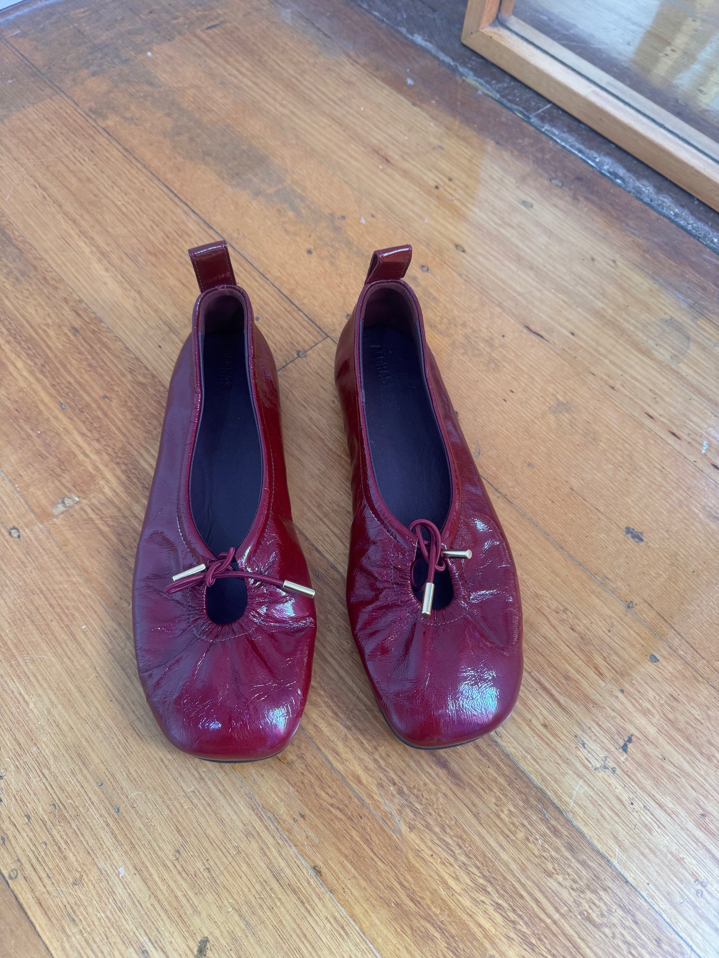 Alohas Rosalind Patent Leather Ballet Flats - Size 39