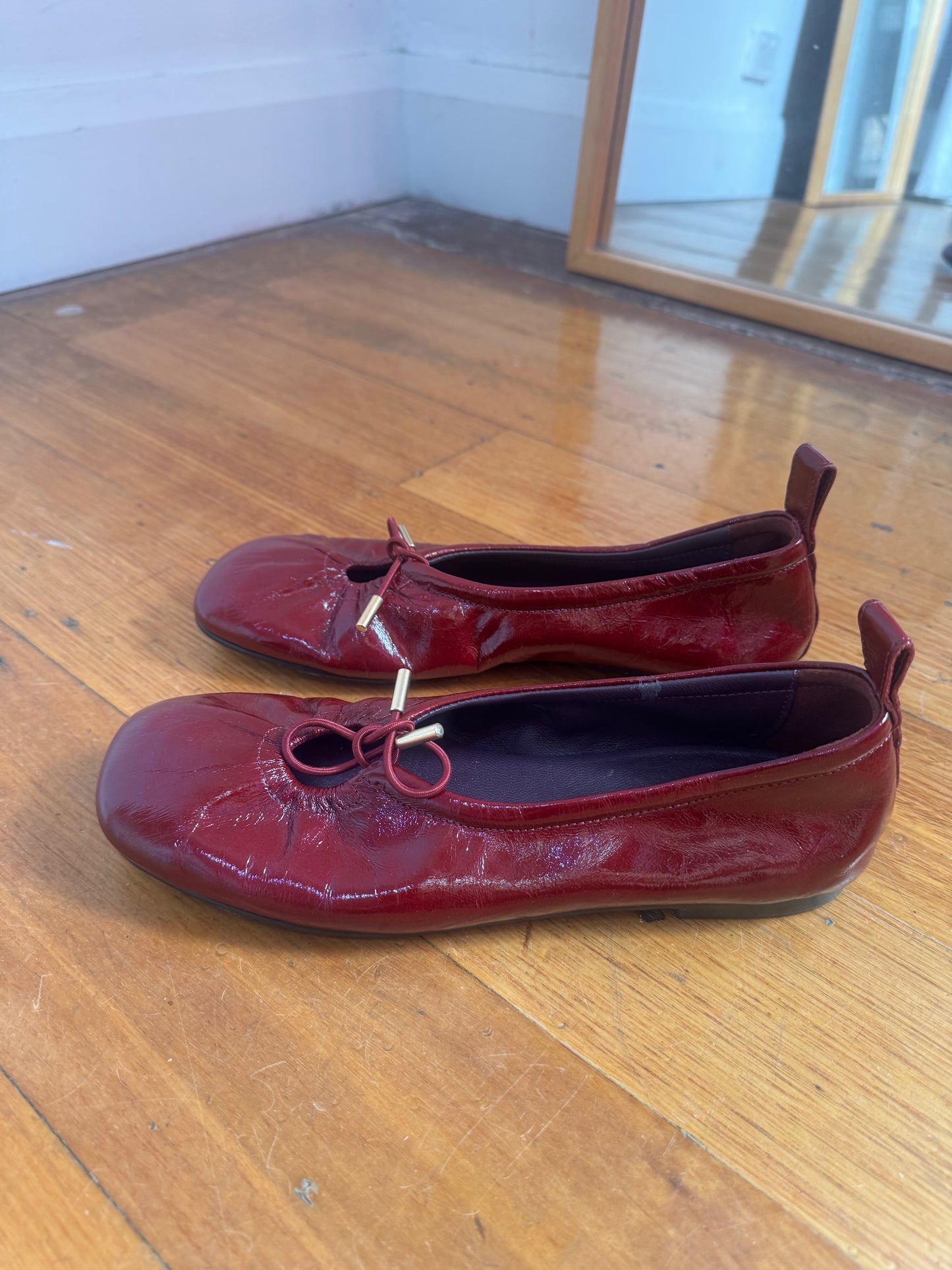 Alohas Rosalind Patent Leather Ballet Flats - Size 39