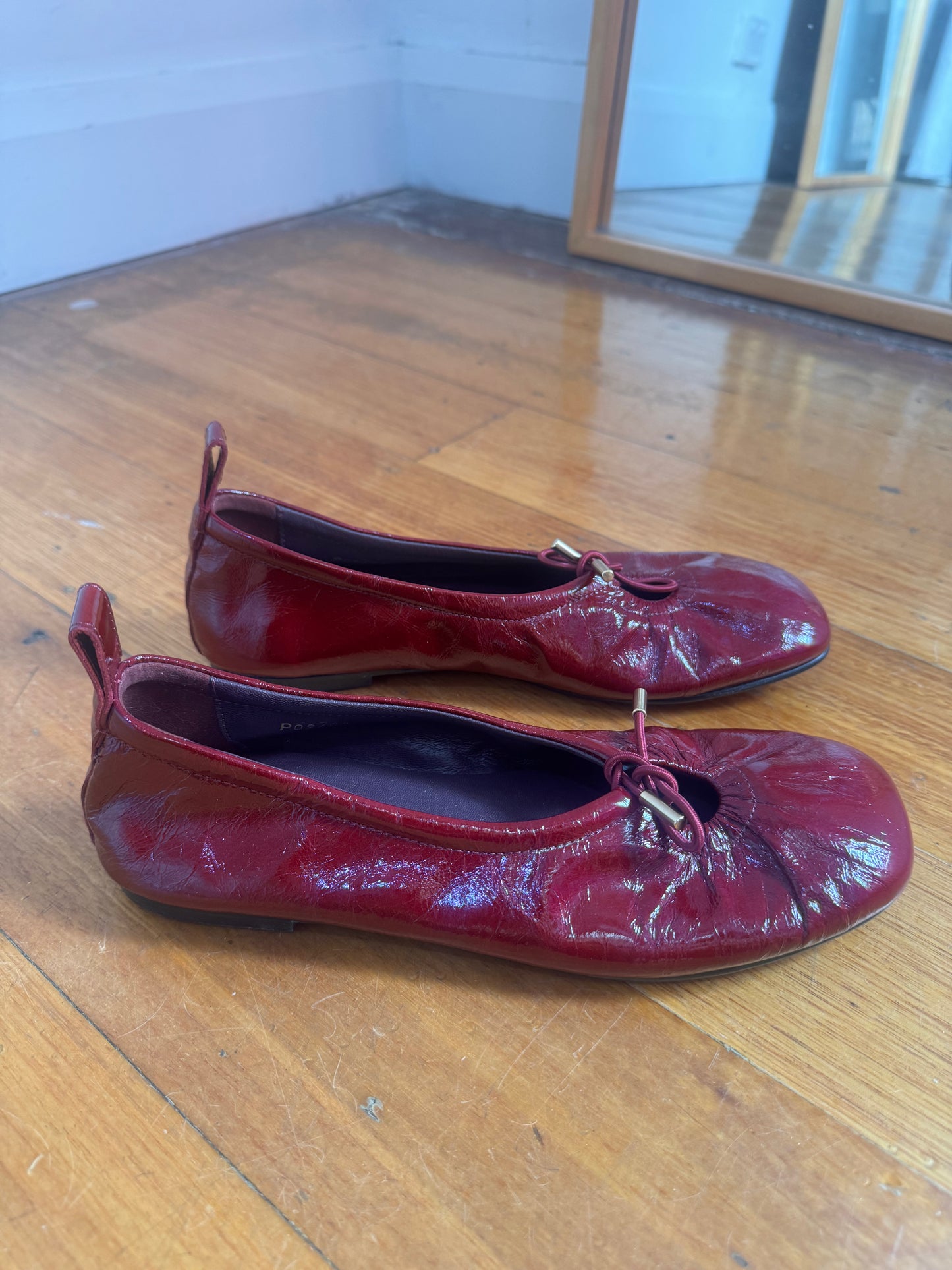 Alohas Rosalind Patent Leather Ballet Flats - Size 39