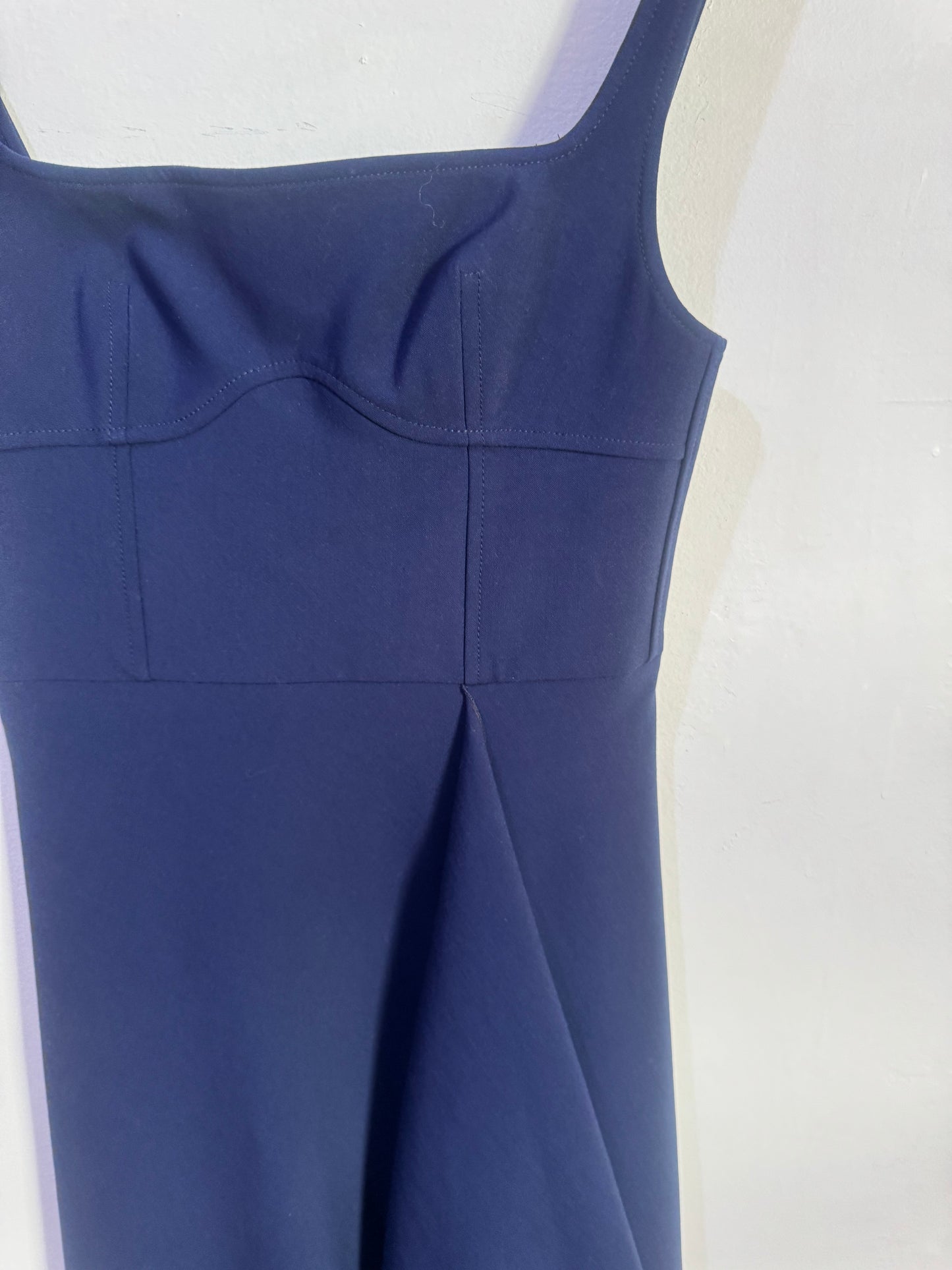 Dion Lee Navy Bustier Midi Dress - Size 8