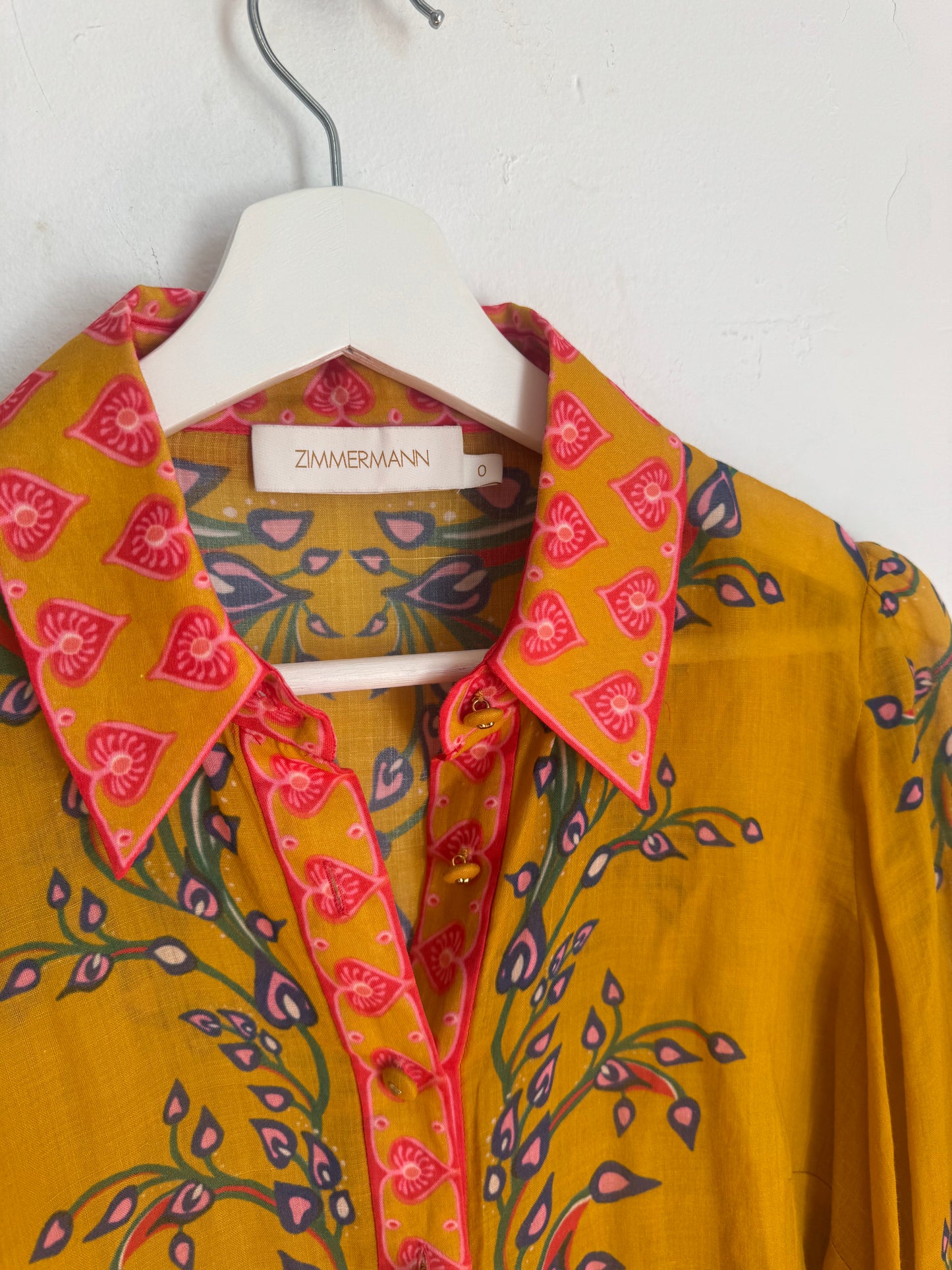 Zimmermann Lovestruck Blouson Blouse - Size 0