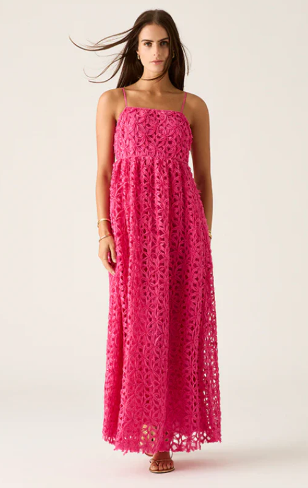 MOS the Label Rosa Stappy Maxi Dress - Size 8