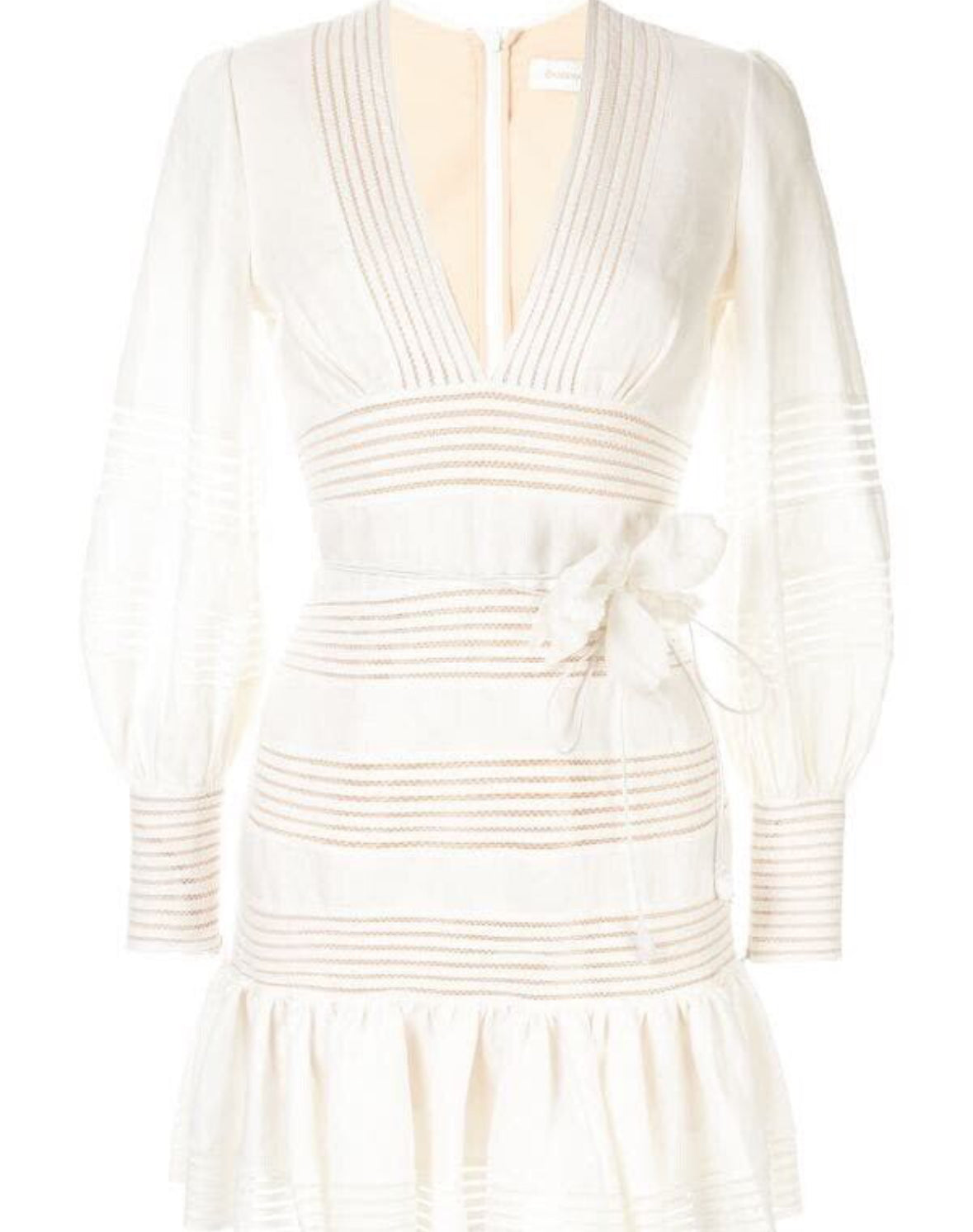 Zimmermann Corsage Linear Mini Dress - Size 0