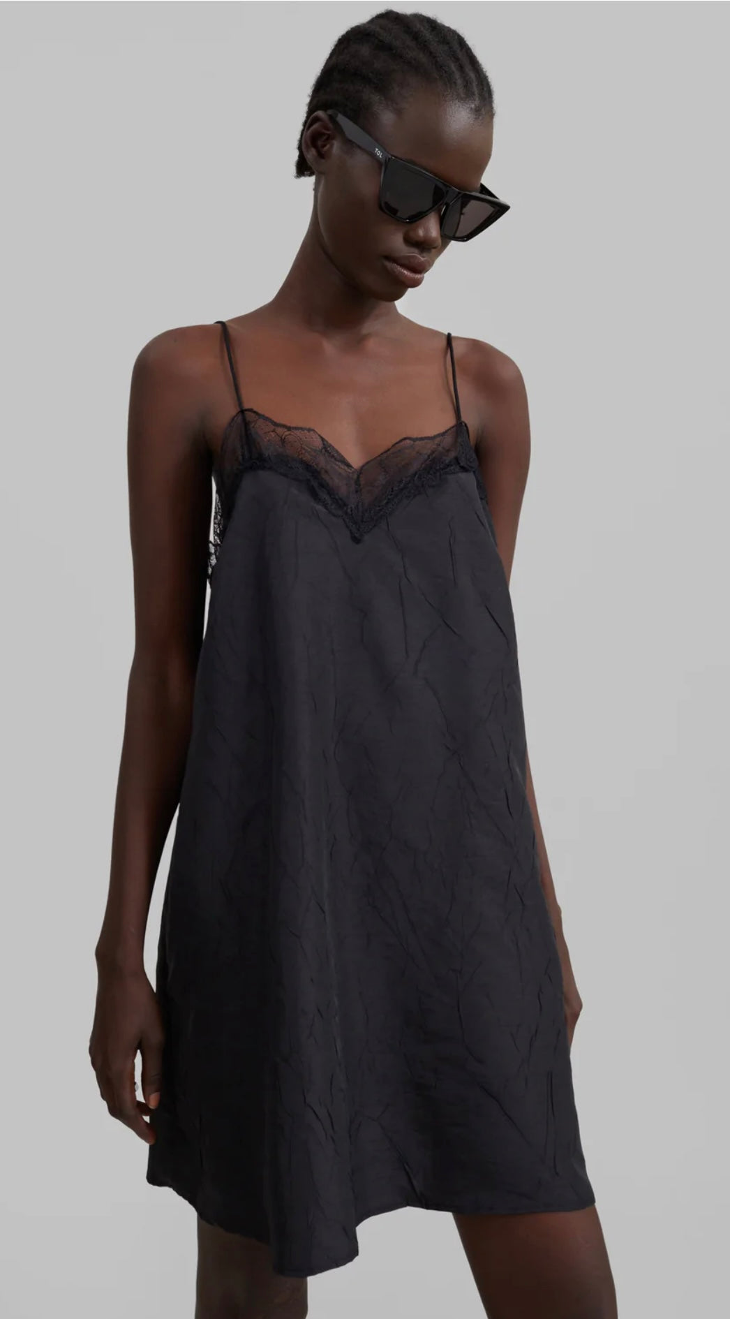 The Frankie Shop Julia Khaki Slip Dress- Size S