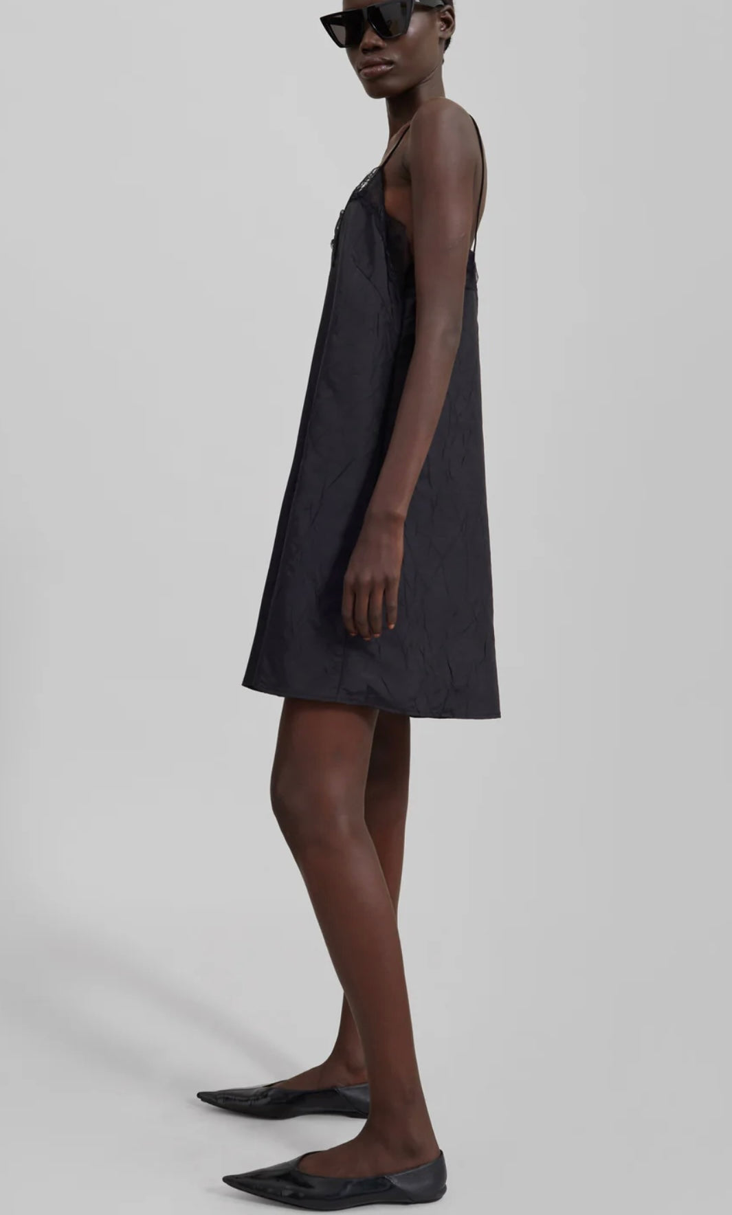 The Frankie Shop Julia Khaki Slip Dress- Size S