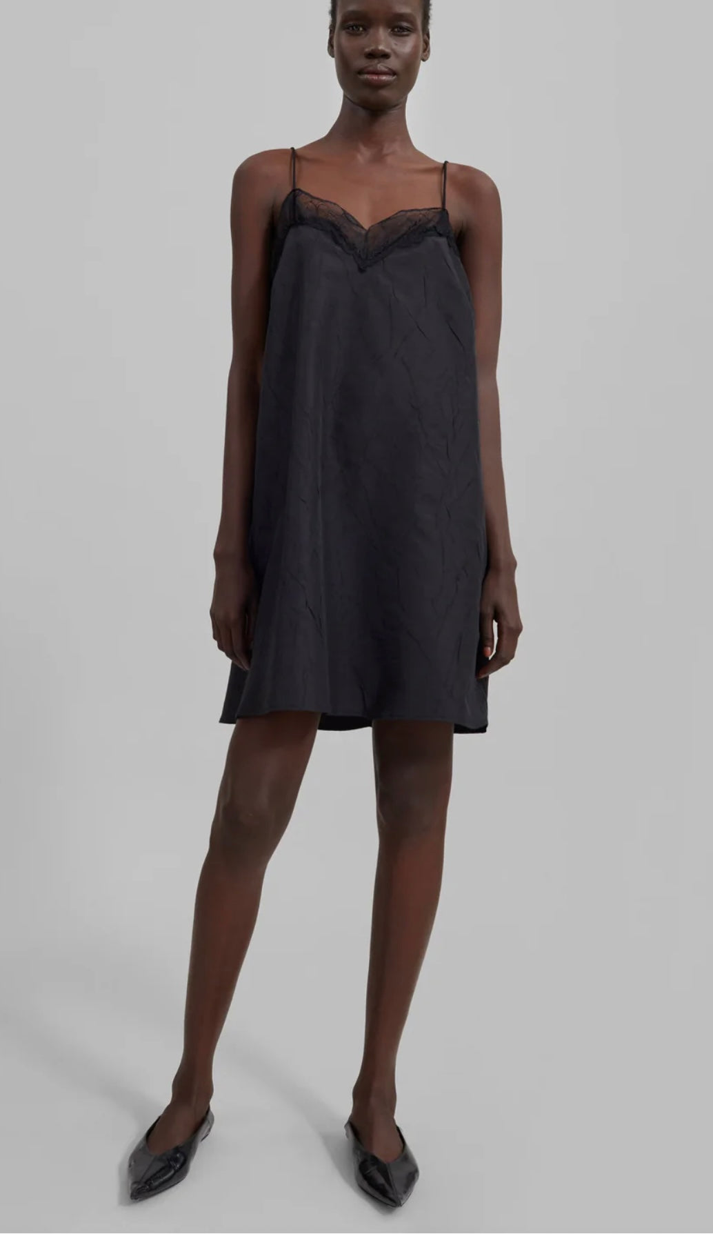 The Frankie Shop Julia Khaki Slip Dress- Size S