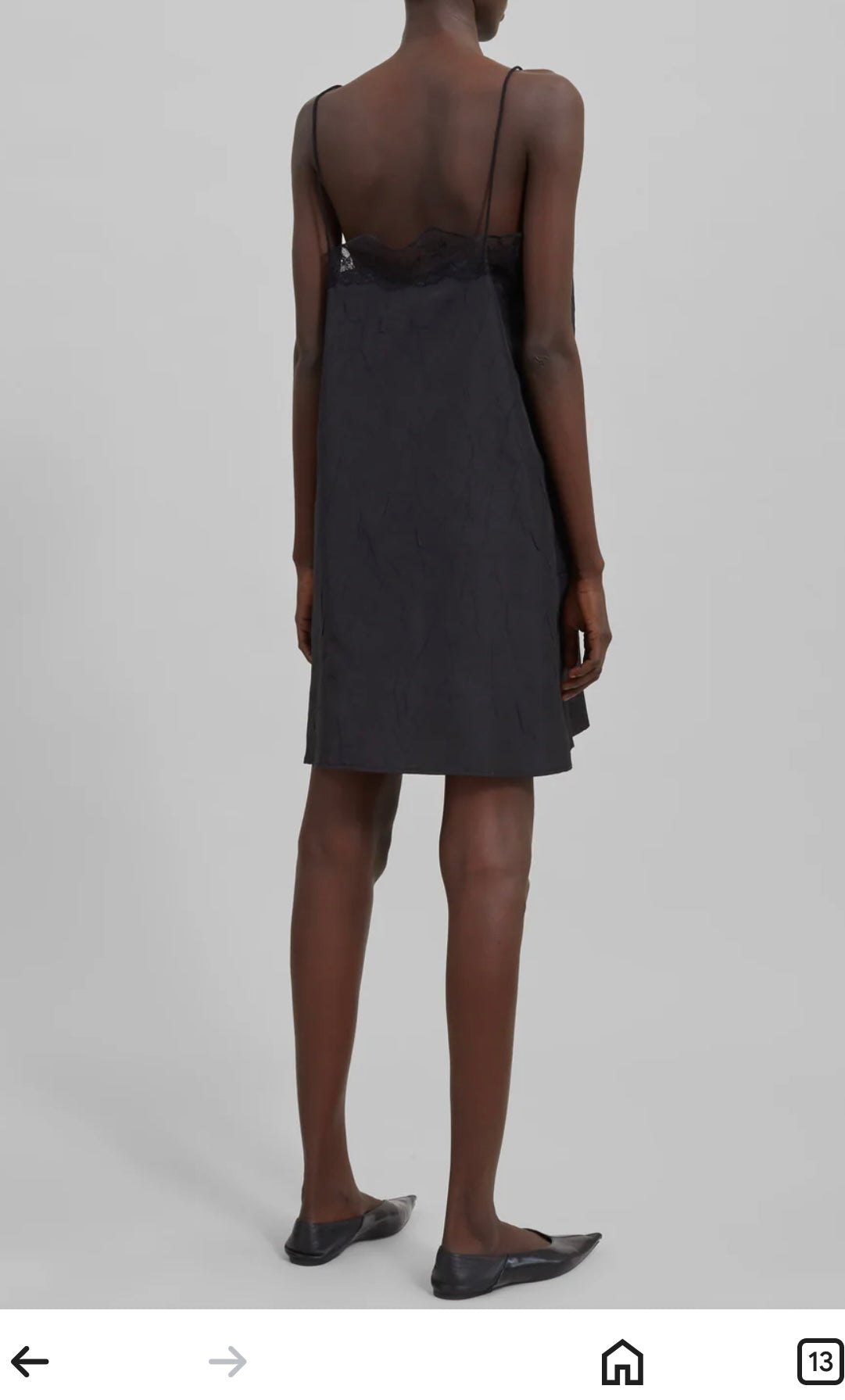 The Frankie Shop Julia Khaki Slip Dress- Size S