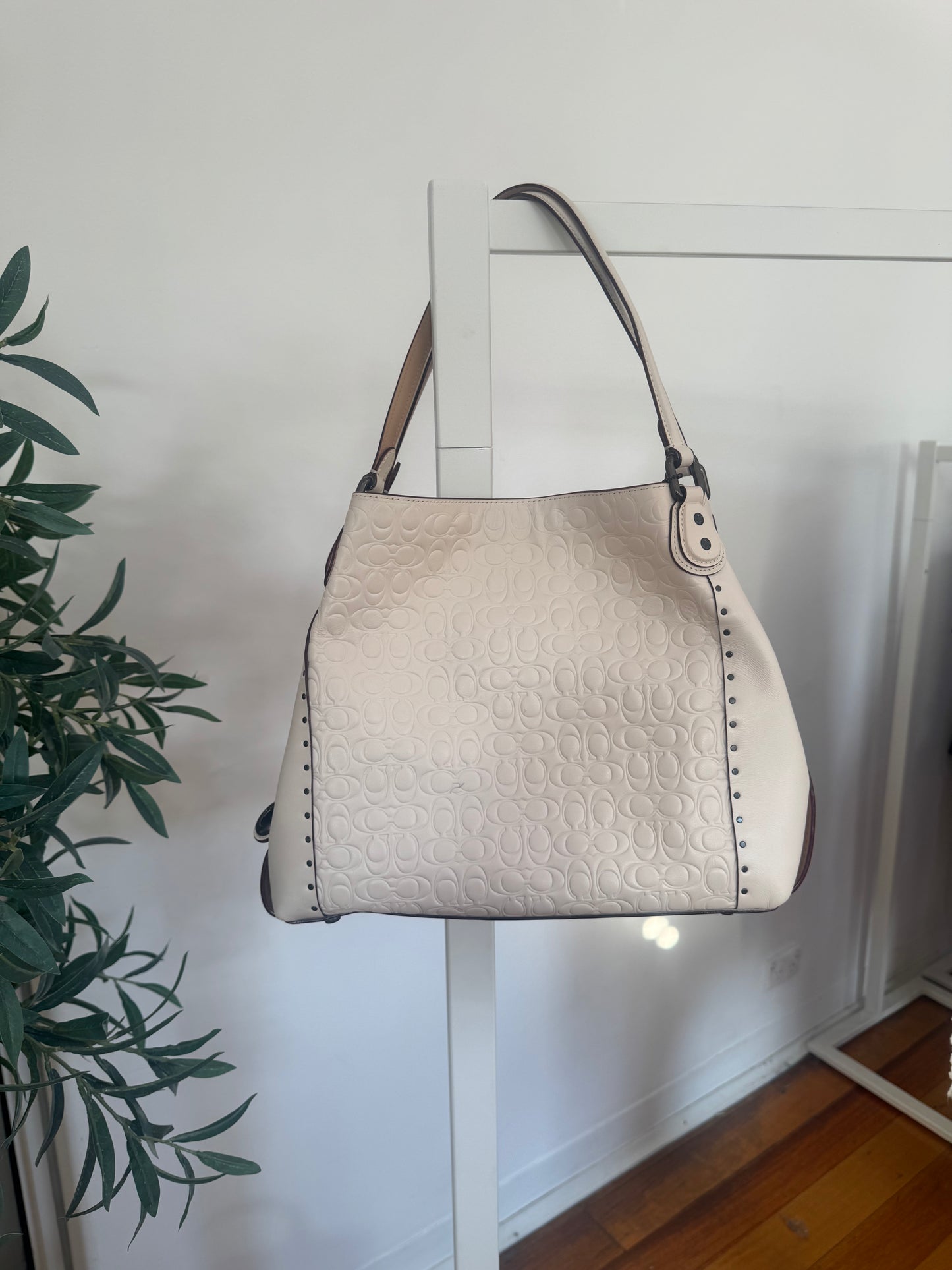 Coach Edie 31 Pebble Leather Shoulder Bag (Brand New)