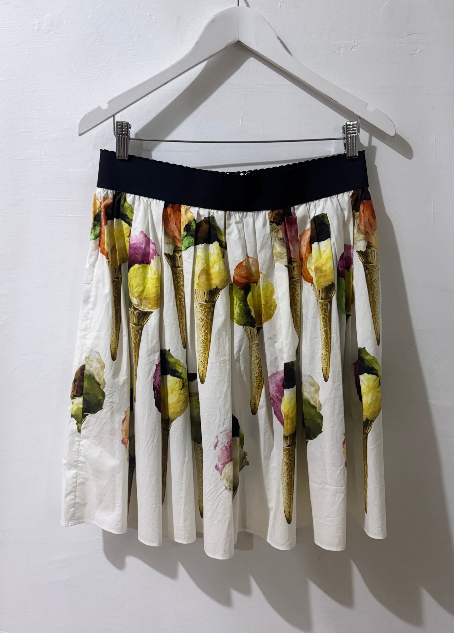 Dolce & Gabbana Ice Cream Printed Cotton Skirt - Size 44