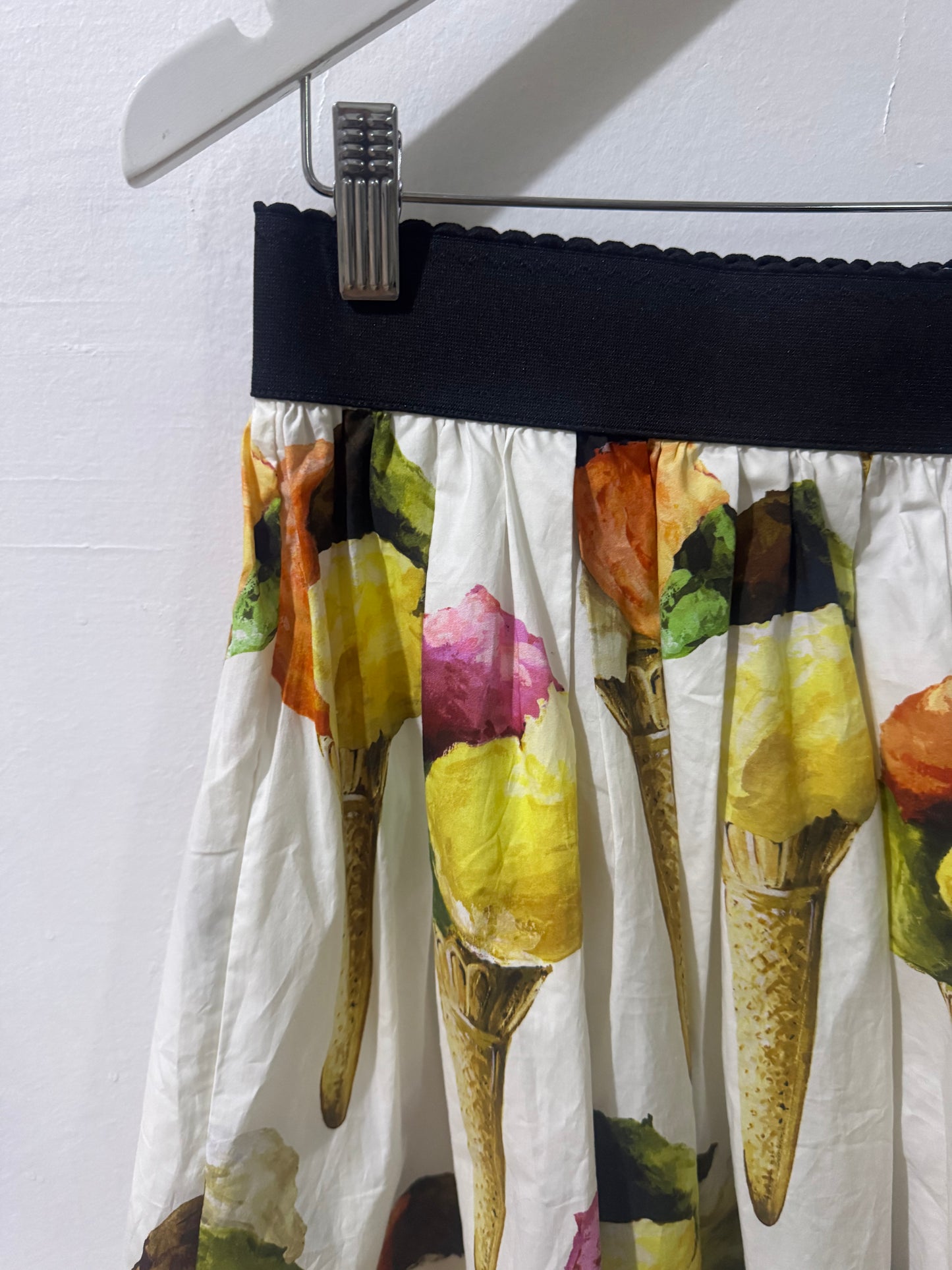 Dolce & Gabbana Ice Cream Printed Cotton Skirt - Size 44