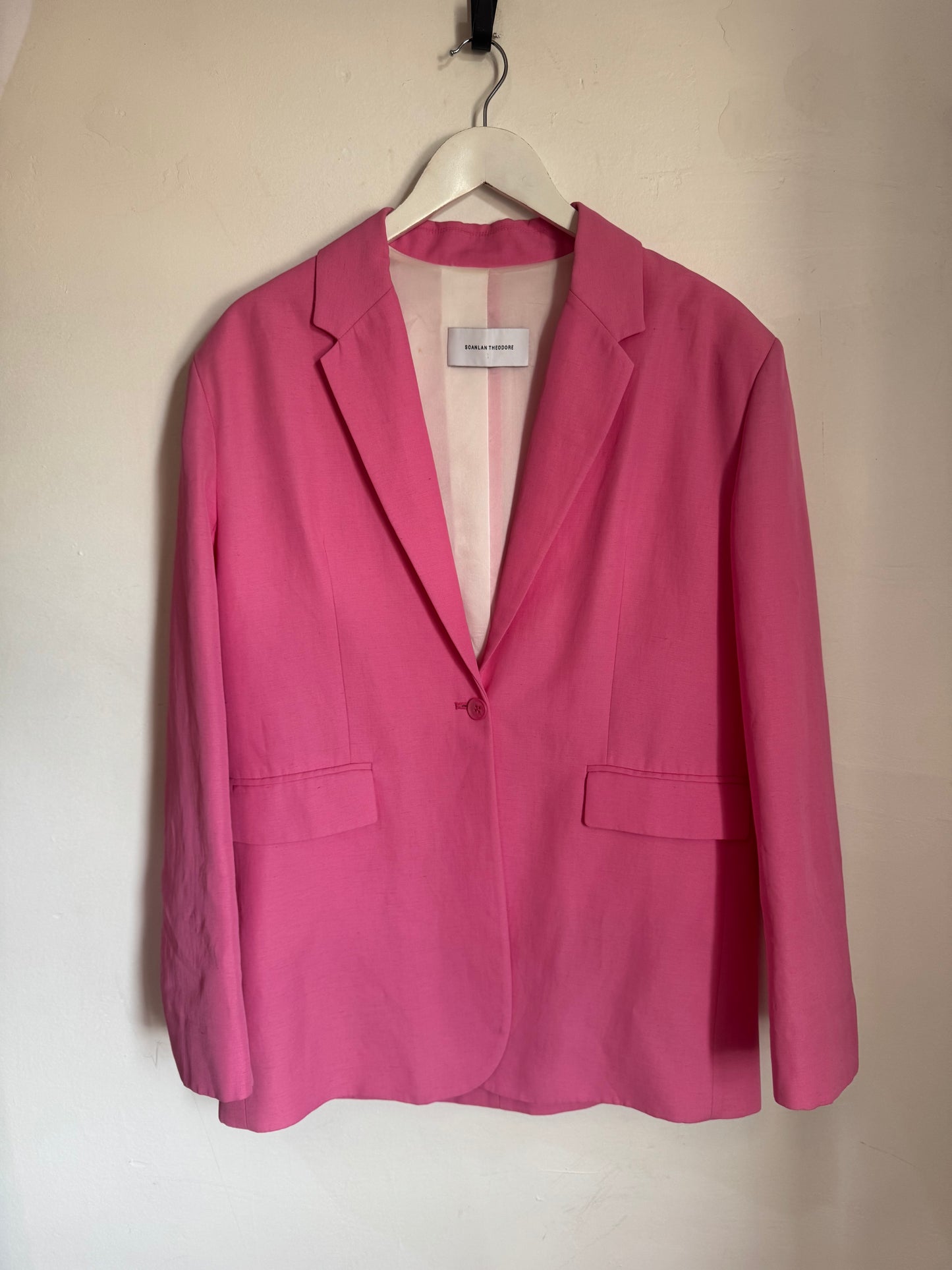 Scanlan Theodore Linen Blend Blazer - Size 12