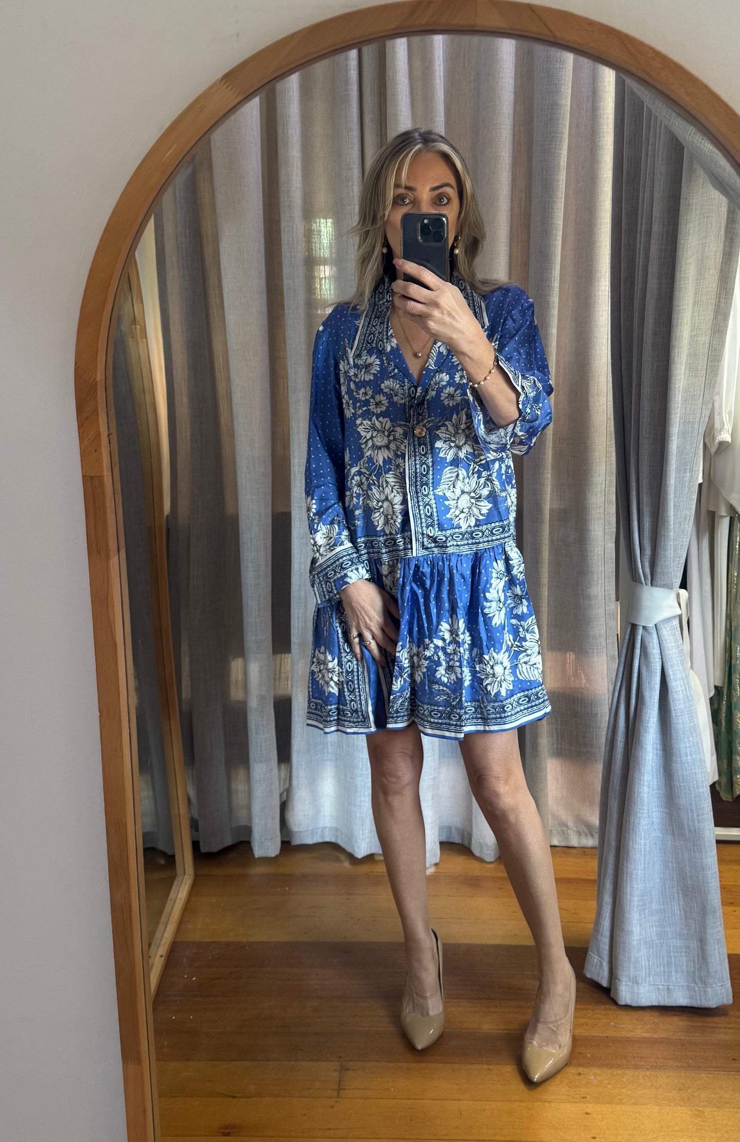Sandro Paris Silk Floral Dress - Size M/L