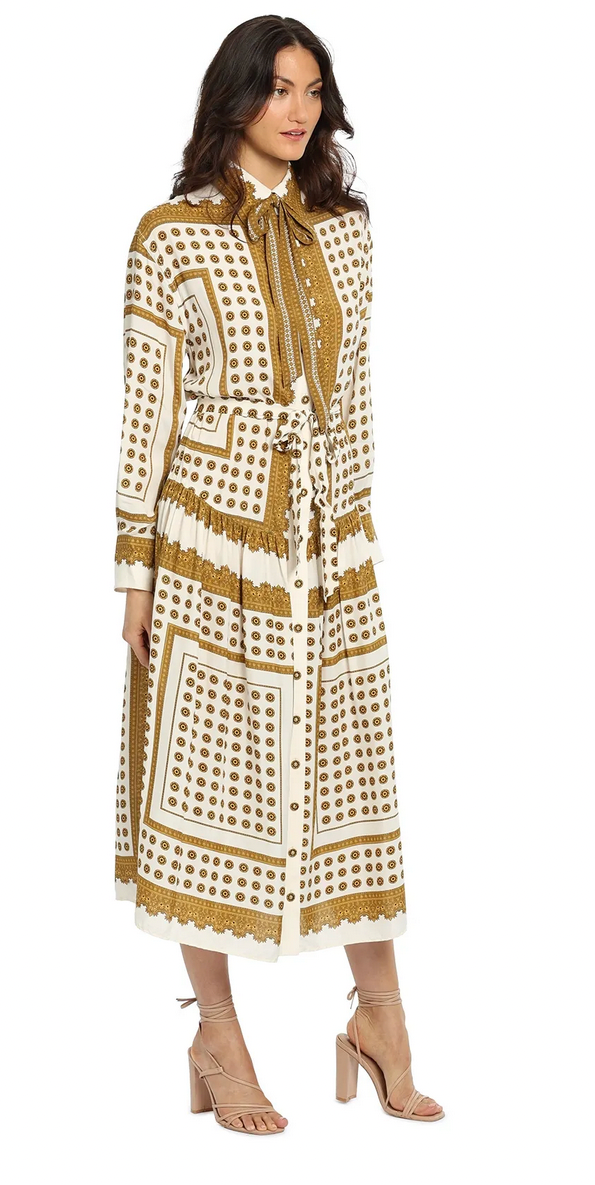 Zimmermann Dot Scarf Midi Dress - Size 3