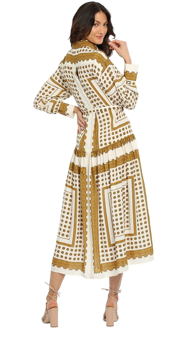 Zimmermann Dot Scarf Midi Dress - Size 3