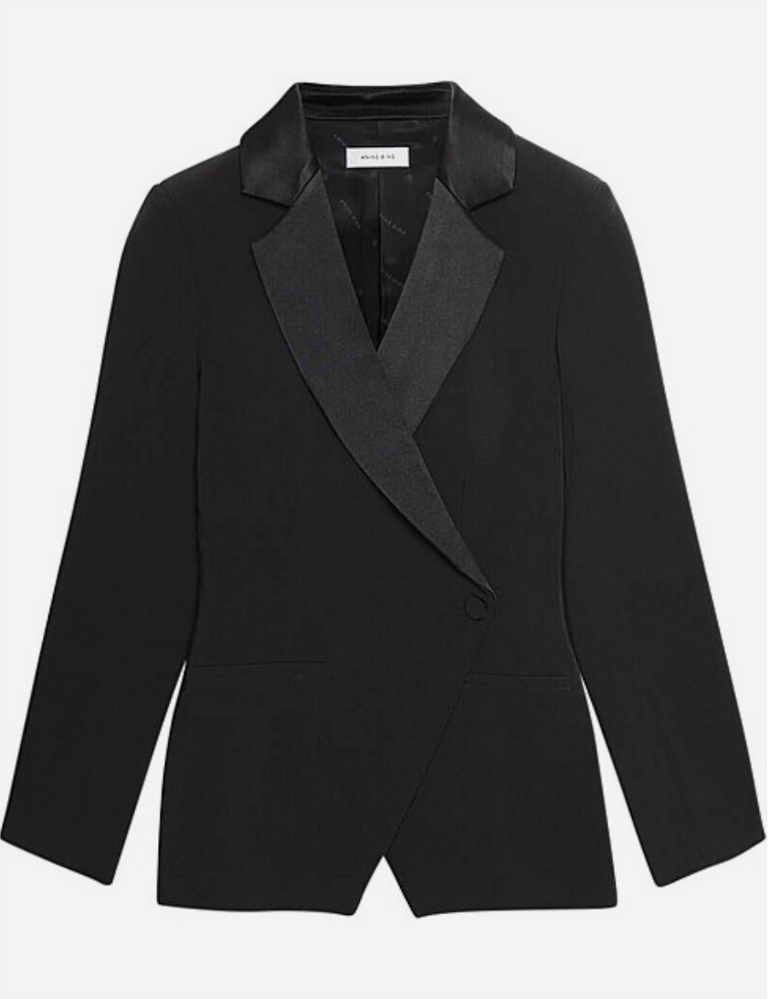 Anine Bing Black Ade Tuxedo Jacket - Size M (Brand New)