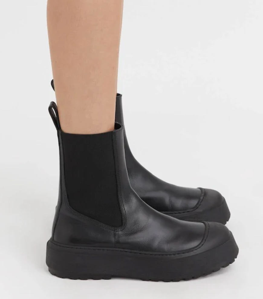 Camilla and Marc Willow Chunky Black Boots - Size 41