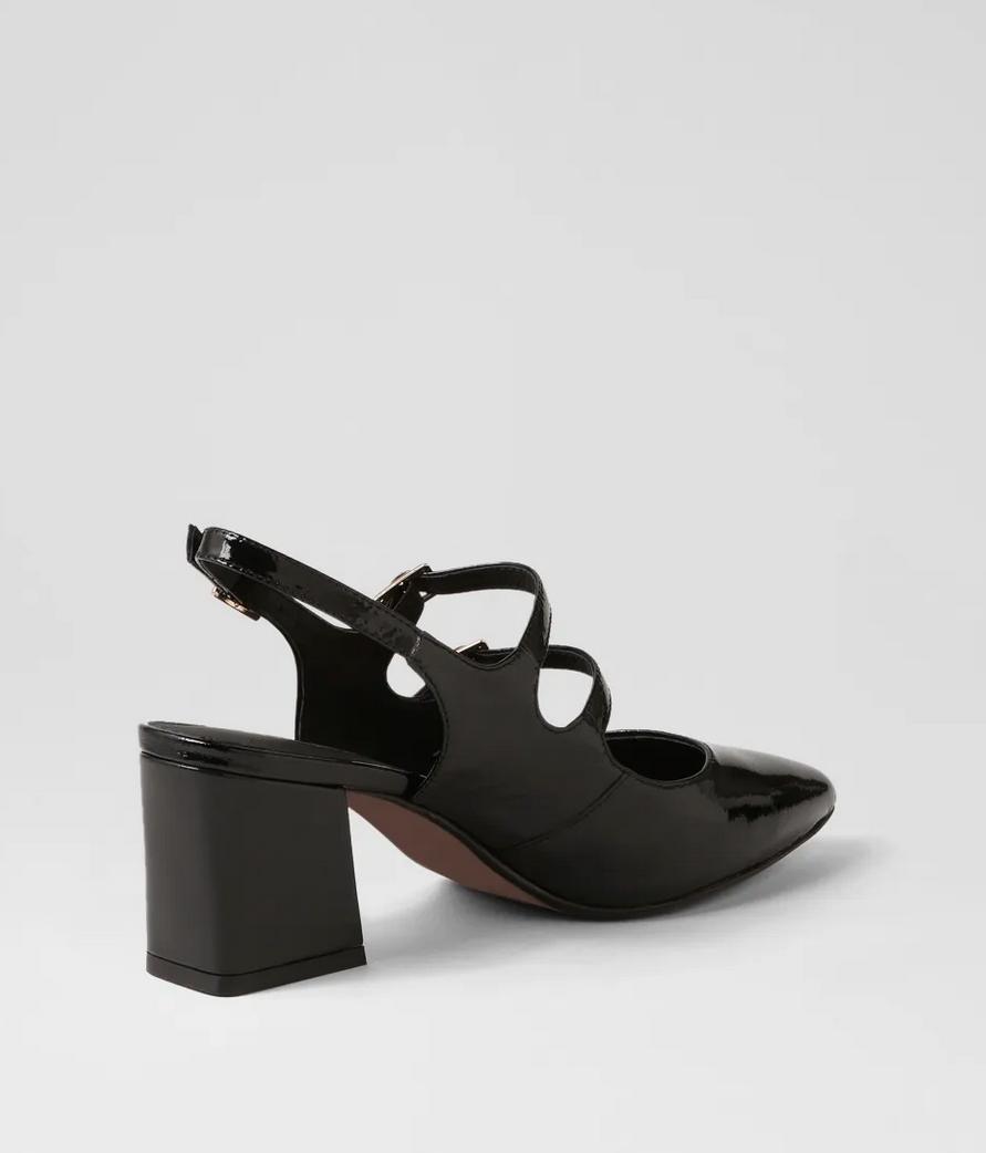 Midas Merina Patent Leather Mary Jane Heels - Size 38 (Brand New in Box)