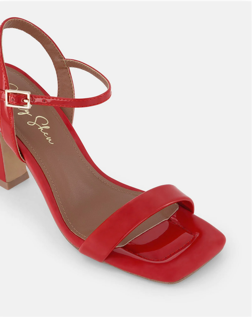 Shelly Shen Melcha Patent Leather Heels - Size 38