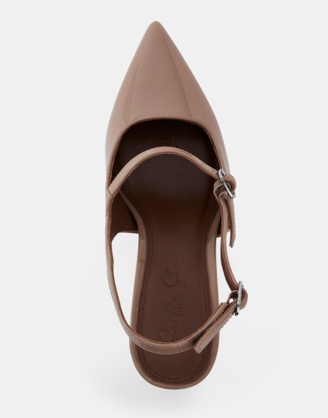Shelly Shen Milan Buff Patent Leather Heels - Size 38 (Brand New in Box)