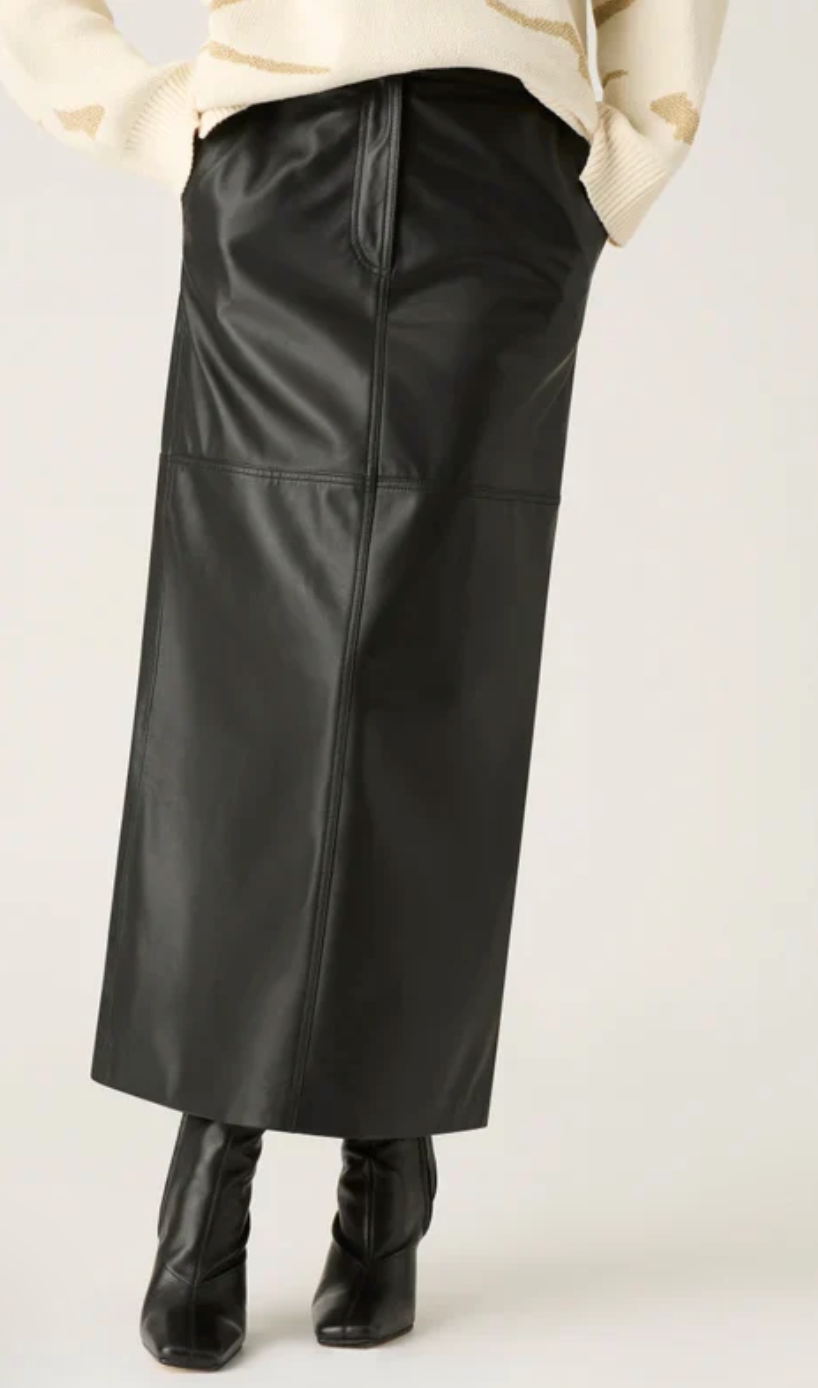 Mos the Label Maria Leather Skirt - Size 10