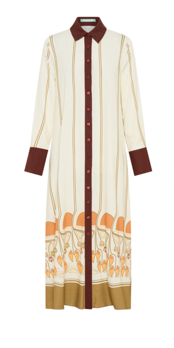 Bohemian Traders Rise Deco Shirt Dress - Size 8
