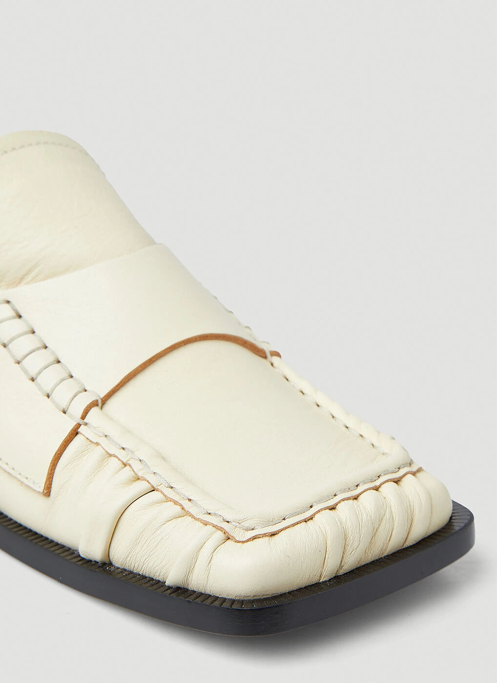 Acne Studios Cream Leather Mules - Size 39 (Brand New)