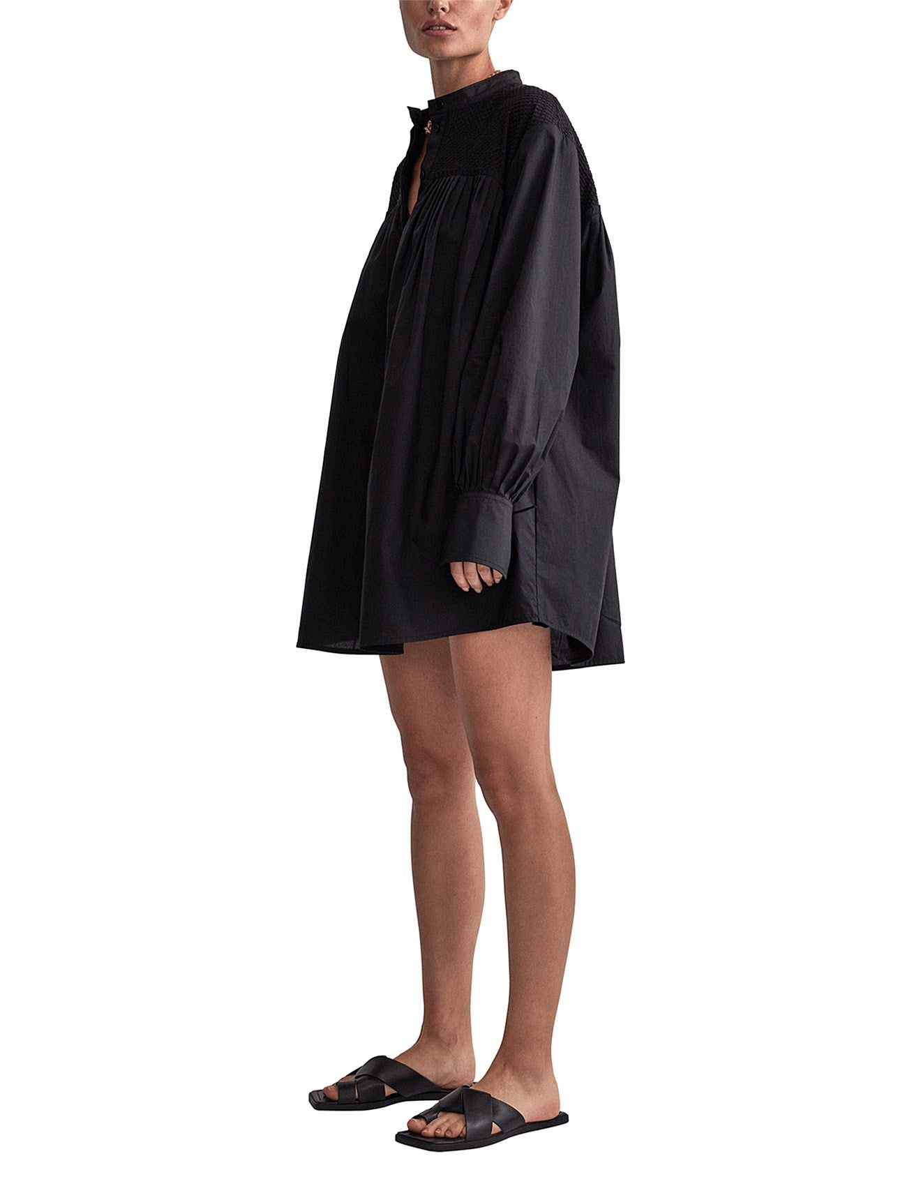 Camilla and Marc Pilato Tie Mini Shirt Dress  - Size  8