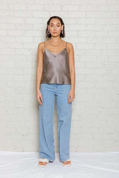 St Cloud Dove Silk Cami - Size S