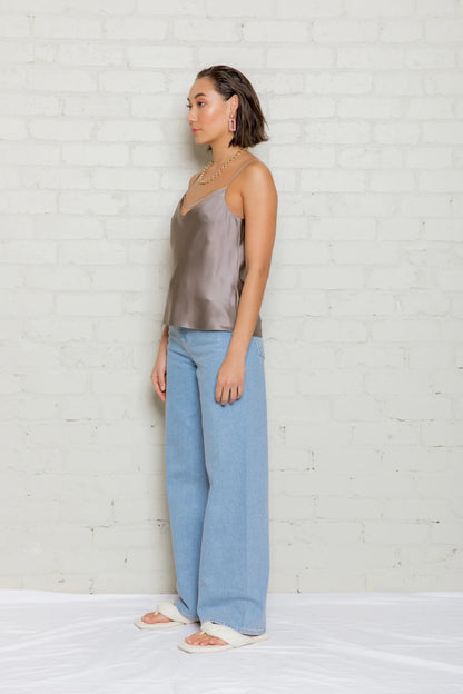 St Cloud Dove Silk Cami - Size S
