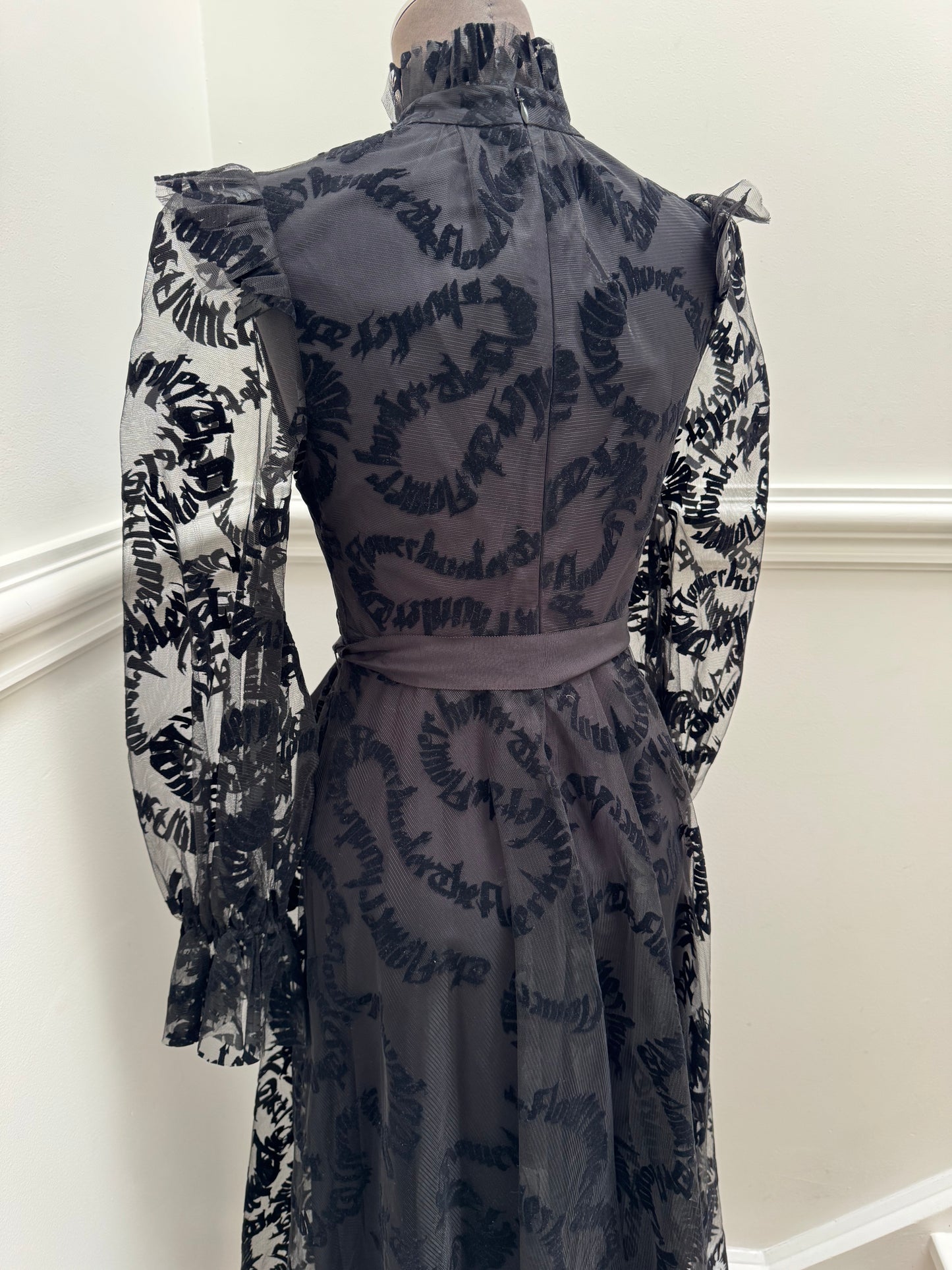 Zimmerman Ruffle-Trimmed Flocked Tulle Midi Dress - Size 0