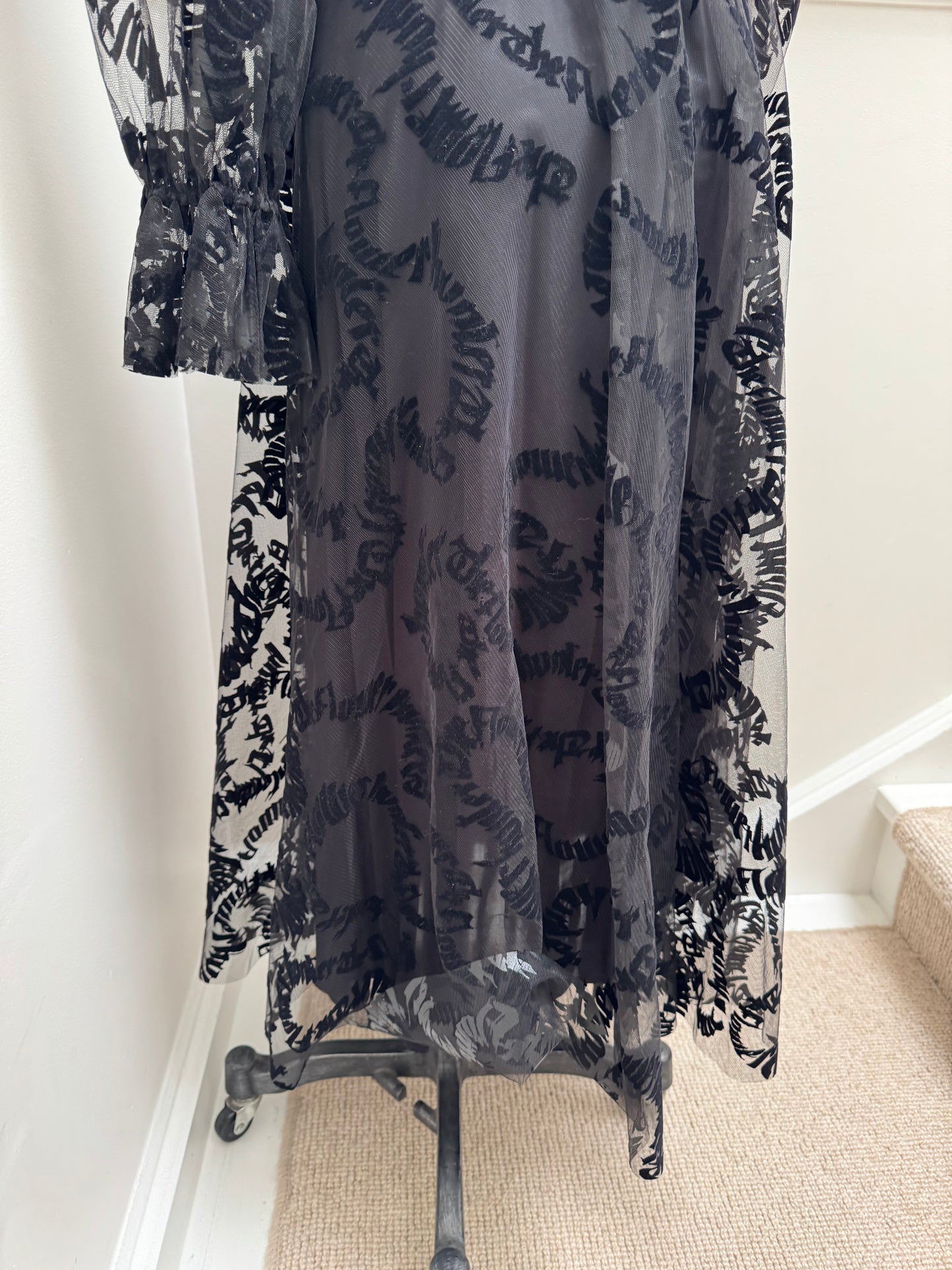 Zimmerman Ruffle-Trimmed Flocked Tulle Midi Dress - Size 0