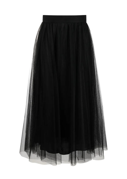 Zimmermann High Waist Black Tulle Skirt - Size 0