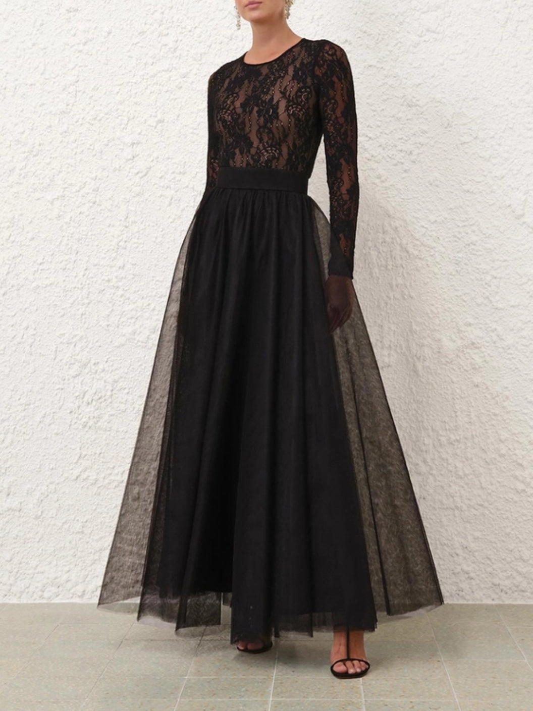 Zimmermann High Waist Black Tulle Skirt - Size 0