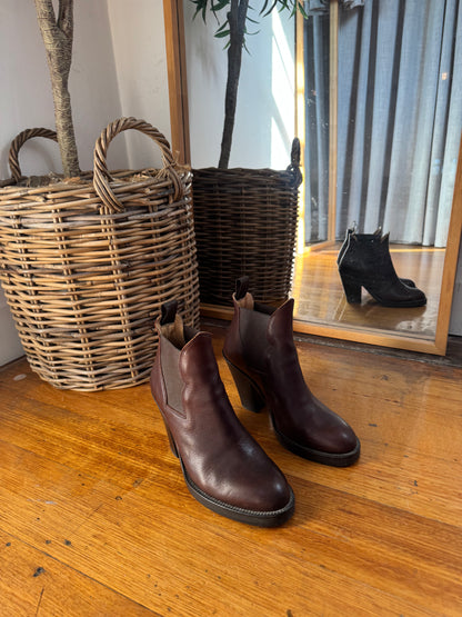 Acne Studios Star Leather Ankle Boots - Size 38