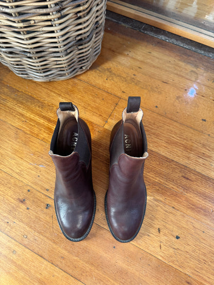 Acne Studios Star Leather Ankle Boots - Size 38