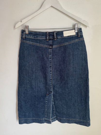 Scanlan Theodore Denim Stretch Pencil Skirt - Size 10