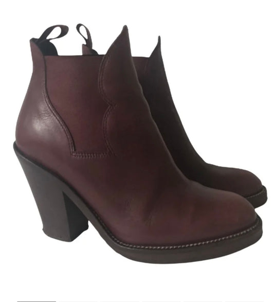 Acne Studios Star Leather Ankle Boots - Size 38