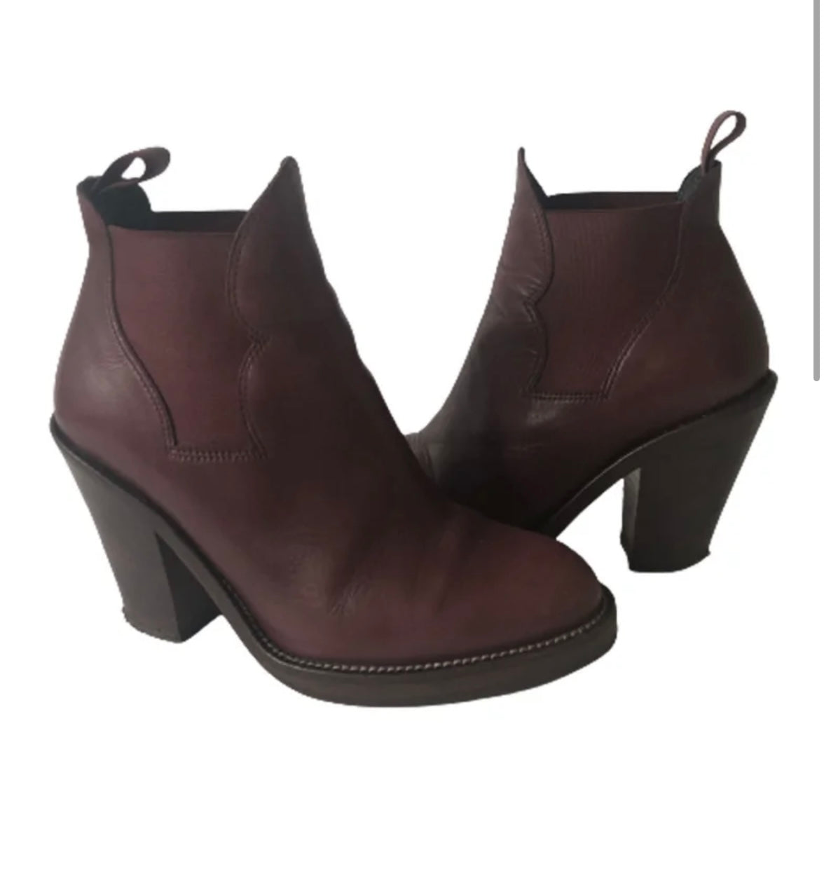 Acne Studios Star Leather Ankle Boots - Size 38