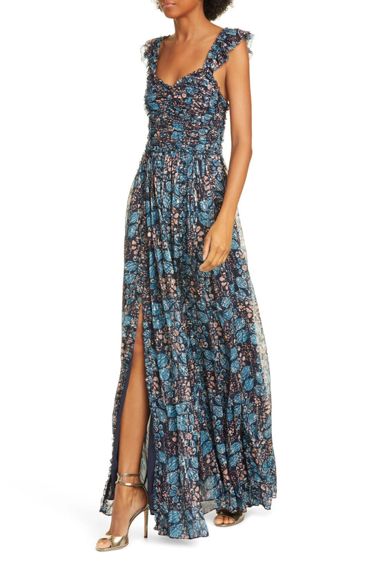 Ulla Johnson Evianna Floral Maxi Dress Size 4